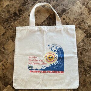 In Case of Flood California Folsom Prison Industries El Nińo Canvas Bag